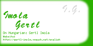 imola gertl business card